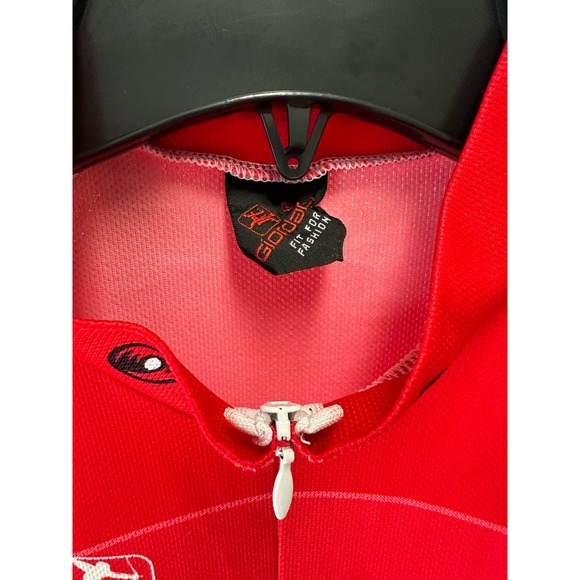 Giordana Men's Cycling Shirt Red/Whi/Black SIZE Med - Picture 2 of 5